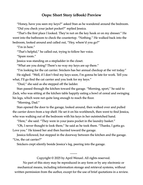 Oops: Short Story (eBook)