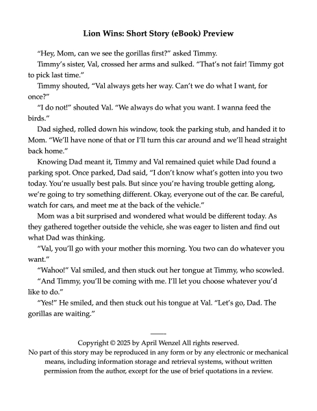 Lion Wins: Short Story (eBook)