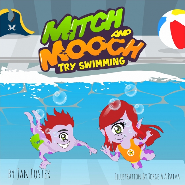 Mitch and Mooch Try Swimming
